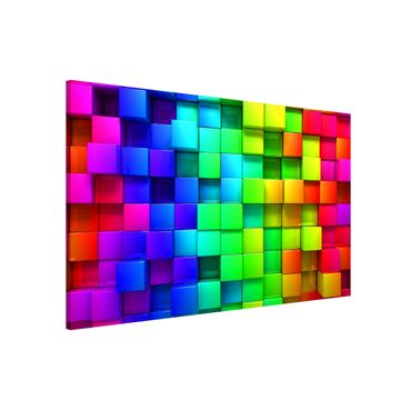 Lavagna magnetica - 3D Cubes - Formato orizzontale 3:2