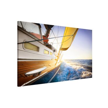 Lavagna magnetica - Sailboat On Blue Sea In Sunshine - Formato orizzontale 3:4