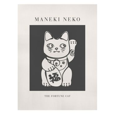 Stampa su tela - Maneki Neko - Il gatto della fortuna - Formato verticale 3:4