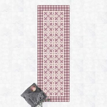 Tappetino di sughero - Piastrelle marocchine con ornamenti con cornice di mattonelle - Formato verticale 1:2