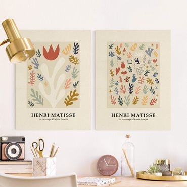 Stampa su tela 2 parti - Hommage à Matisse - Splendide piante