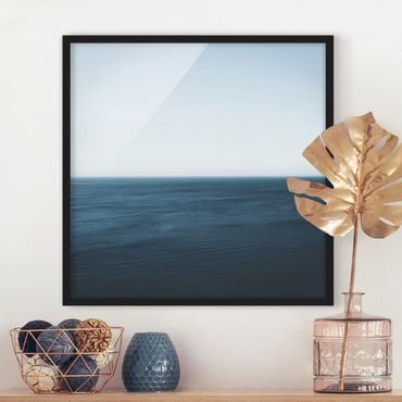 Poster con cornice - Oceano minimalista