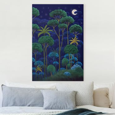 Stampa su tela - Mezzanotte nella foresta pluviale - Formato verticale 2x3