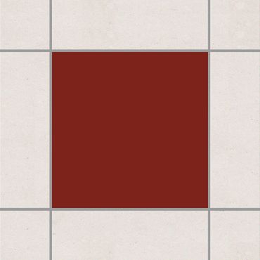 Adesivo per piastrelle - Dark Red 30cm x 60cm