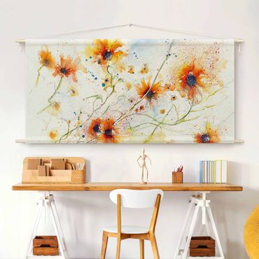 Arazzo da parete - Painted Flowers