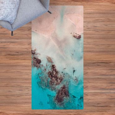 Tappetino di sughero - Fotografia aerea paradisiaca - Formato verticale 1:2