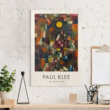 Stampa su tela - Paul Klee - La Luna piena - Edizione museo - Formato verticale 2x3