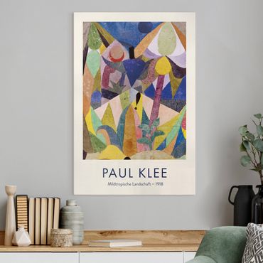 Stampa su tela - Paul Klee - Delicato paesaggio tropicale - Edizione museo - Formato verticale 2x3