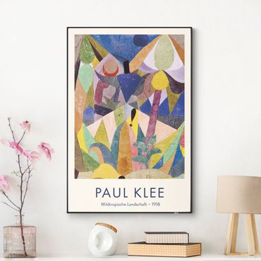 Quadro intercambiabile - Paul Klee - Delicato paesaggio tropicale - Edizione museo