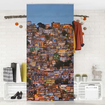 Tenda a pannello - Rio De Janeiro favela Sunset - 250x120cm