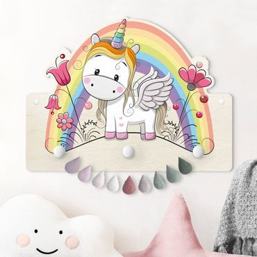 Appendiabiti per bambini - Unicorno arcobaleno