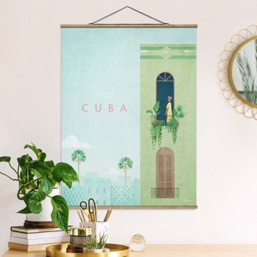 Foto su tessuto da parete con bastone - Poster di viaggio - Cuba - Verticale 3:4
