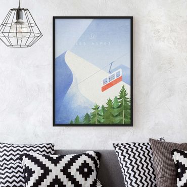Poster con cornice - Poster di viaggio - Alpi