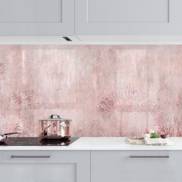 Rivestimenti cucina - Sfondo rosa corallo