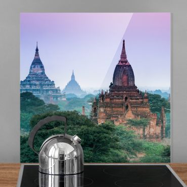 Paraschizzi in vetro - Edifici sacri a Bagan - Quadrato 1:1