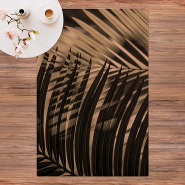 Tappetino di sughero - Giochi di ombre su ramo di palma - Formato verticale 2:3
