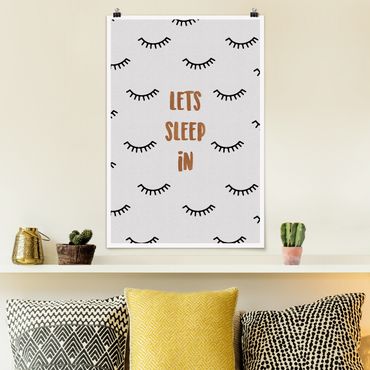Poster - Citazione camera da letto Lets Sleep In