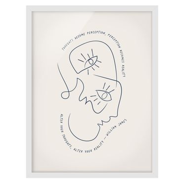 Poster con cornice - Self Love - Thoughts become Reality