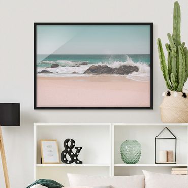 Poster con cornice - Spiaggia assolata in Messico