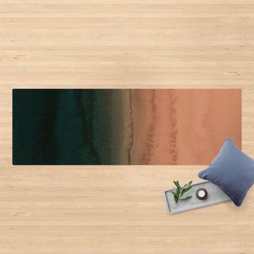 Tappetino di sughero - Gioco di colori fragore delle onde - Formato orizzontale 3:1