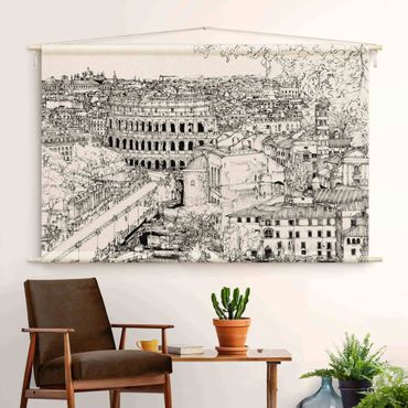 Arazzo da parete - Studio della città - Roma