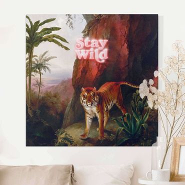 Stampa su tela - Stay Wild Tiger
