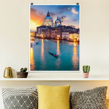 Poster - Tramonto a Venezia