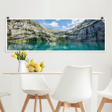 Poster - Meravigliosa montagna al lago