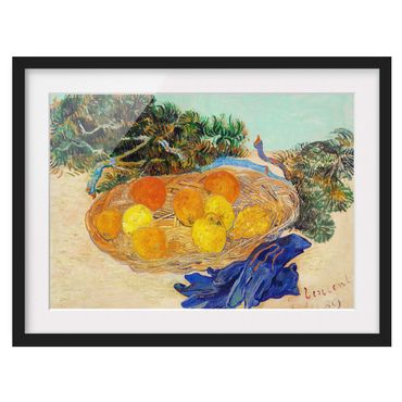 Poster con cornice - Van Gogh - Natura morta con arance