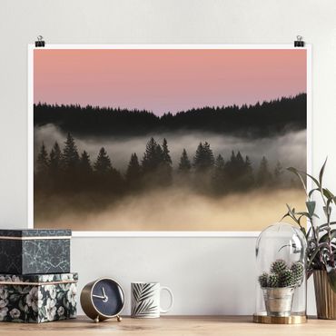 Poster - Foresta di nebbia sognante