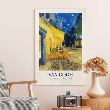 Stampa su tela - Vincent van Gogh - Terrazza del caffè ad Arles - Edizione museo - Formato verticale 2x3