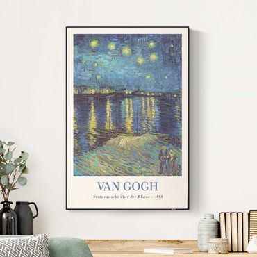 Quadro fonoassorbente intercambiabile - Vincent van Gogh - Notte stellata - Edizione museo
