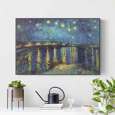Quadro fonoassorbente intercambiabile - Vincent van Gogh - Notte stellata sul Rodano