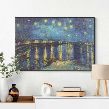 Quadro intercambiabile - Vincent van Gogh - Notte stellata sul Rodano