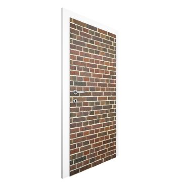 Carta da parati per porte - Brick Wallpaper - Red Brick Wall in London