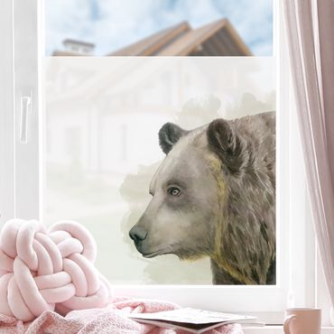 Decorazione per finestre - Amici della foresta - Orso