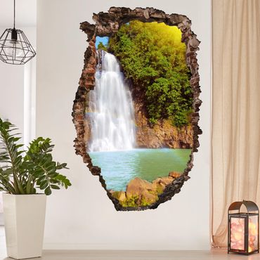 Adesivo murale 3D - Waterfall Romance - verticale 2:3