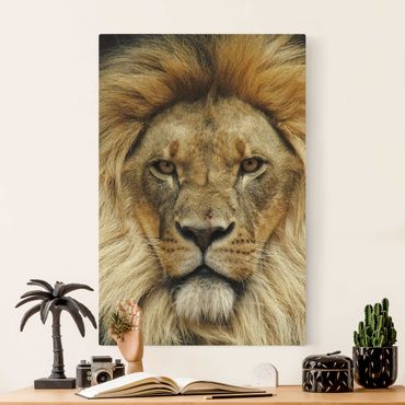 Quadro su tela naturale - Wisdom of Lion - Formato verticale 2:3