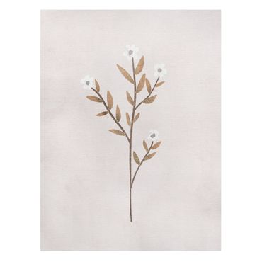 Stampa su tela - Ramo delicato con fiori bianchi - Formato verticale 3:4