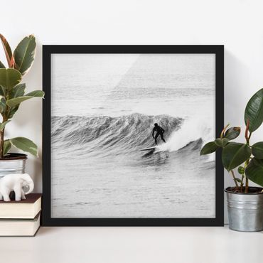 Poster con cornice - È tempo di fare surf