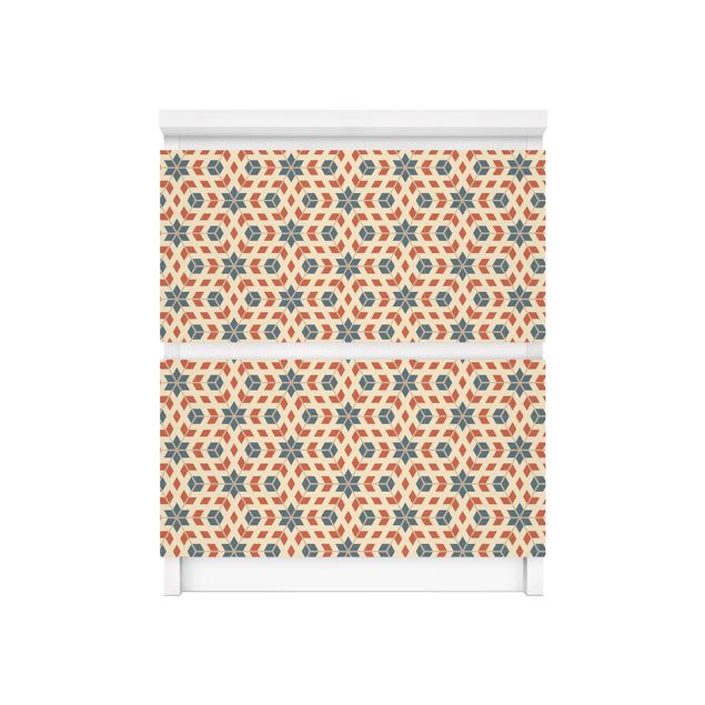 Carta adesiva per mobili IKEA - Malm Cassettiera 2xCassetti - Pop Art Design