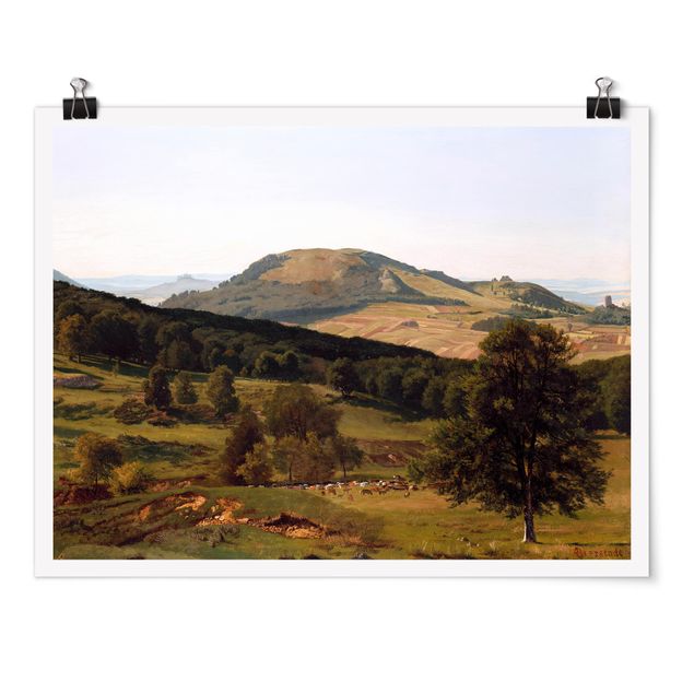 Poster - Albert Bierstadt - monte e di valle - Orizzontale 3:4