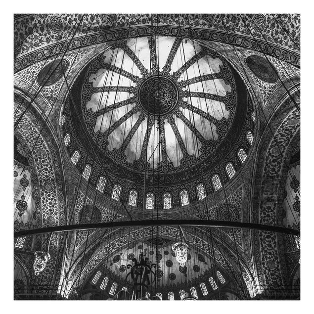 Quadro in forex - Le cupole della Moschea Blu - Quadrato 1:1
