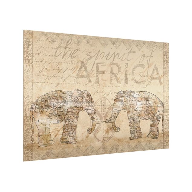 Paraschizzi in vetro - Vintage Collage - Spirit Of Africa