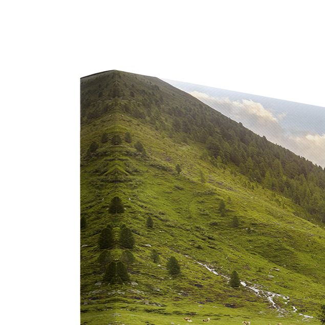 Stampa su tela 3 parti - Alpine meadow Tirol - Verticale 3:2