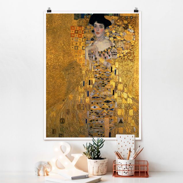 Poster - Gustav Klimt - Ritratto di Adele Bloch-Bauer I - Verticale 4:3