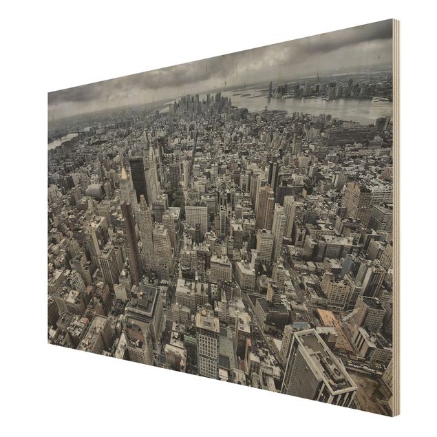 Quadro in legno - View Over Manhattan - Orizzontale 3:2