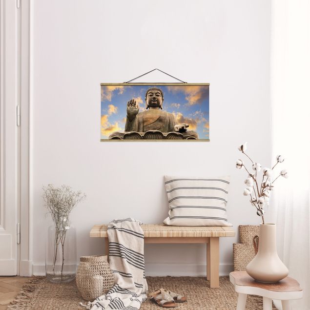 Foto su tessuto da parete con bastone - Big Buddha - Orizzontale 1:2