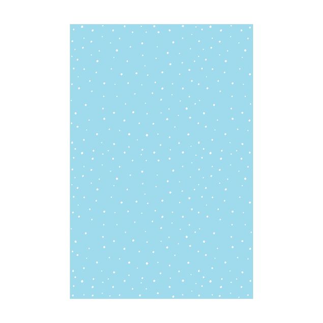 Tappeti grandi Disegno di piccoli punti su blu pastello