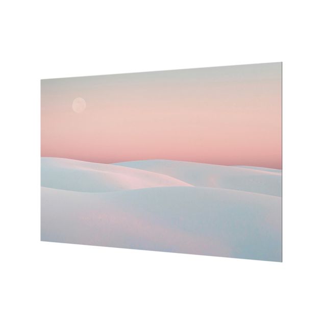 Paraschizzi in vetro - Dune al chiaro di luna - Formato orizzontale 3:2